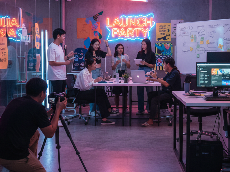 แคมเปญเปิดตัวแบรนด์บน Social Media