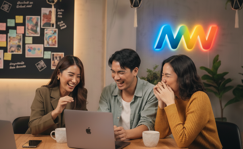 ทีมงาน Momentum Works กำลังวางแผนกลยุทธ์การตลาด